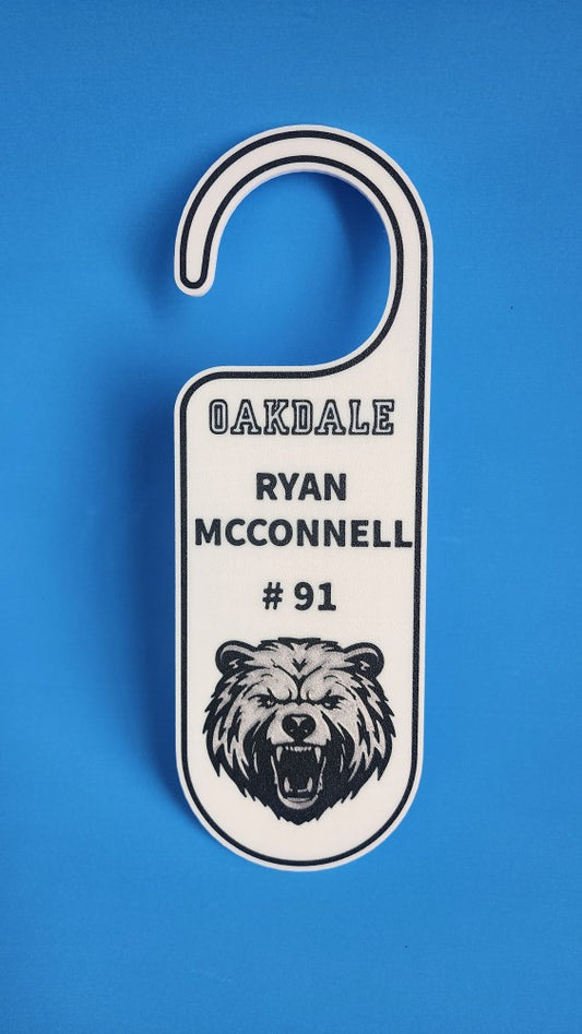 Custom Oakdale Bears Door Hanger